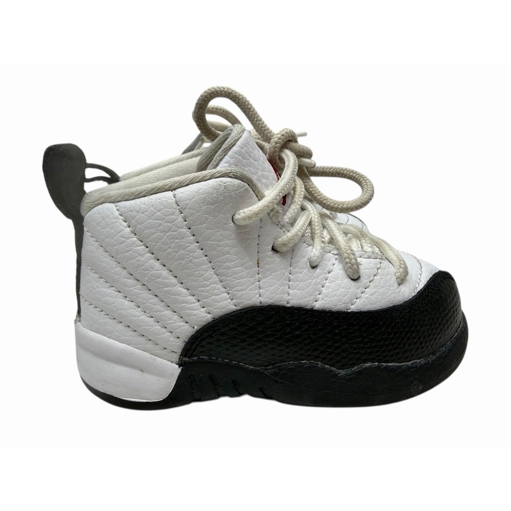 Toddler's Jordan 12 Retro "Taxi Flip" White/Gym Red-Black (850000 162) SZ: 6C